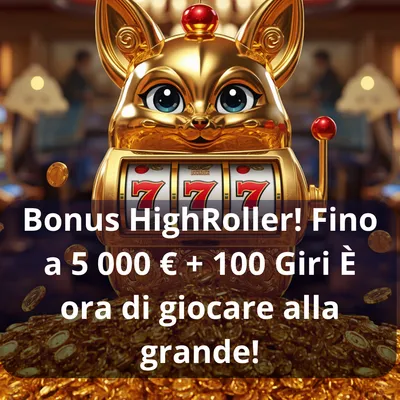 Banner Bonus HighRoller Corgibet: fino a 5000€ + 100 giri